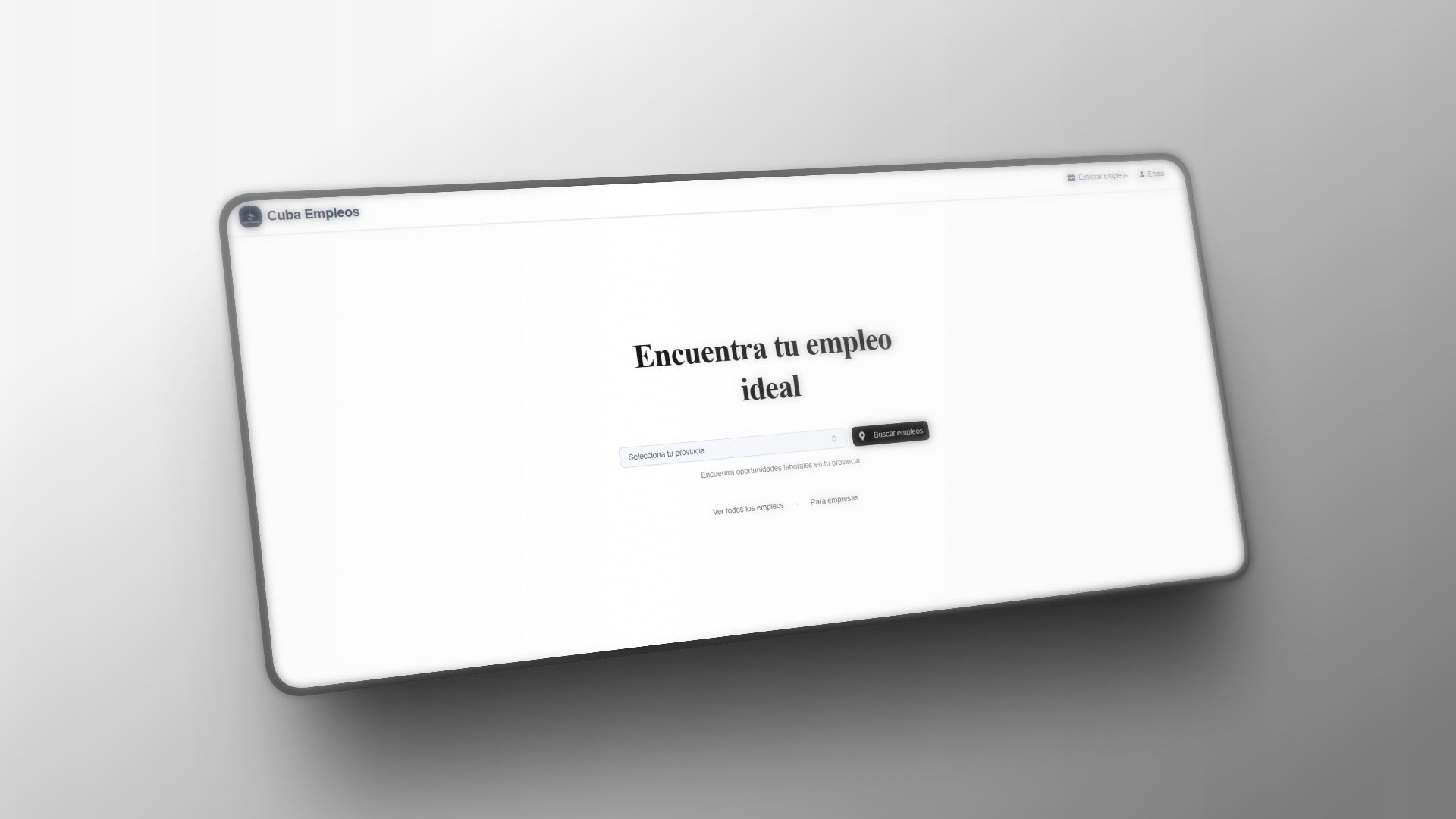 Screenshot of CubaEmpleos